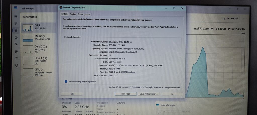 İşlənmiş HP ProBook, 15.6 Intel Core i5, 256 GB, Pulsuz çatdırılma — HP, Pirəkəşkül (10)
