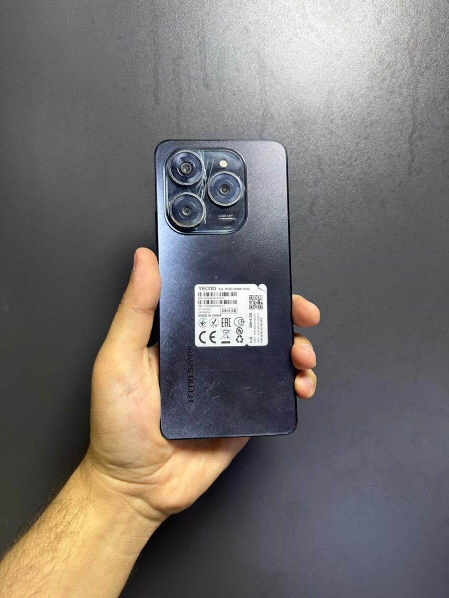 Tecno Spark 20 Pro Moonlit Black 256GB/8GB — Smartfonlar, Bakı (8)