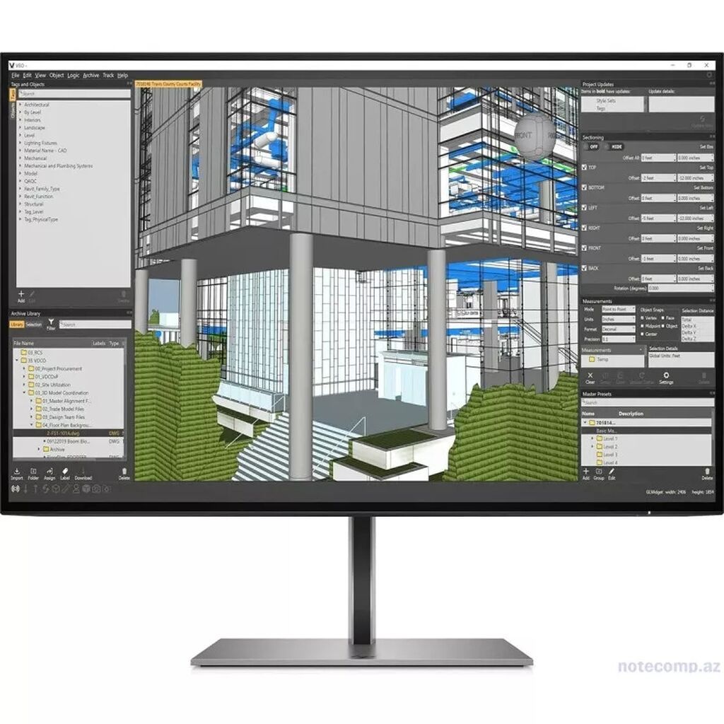 Ekran: 24" Wuxga (1920 x 1200), Flat IPS Portlar: 1 DisplayPort — Elektronika, Bakı