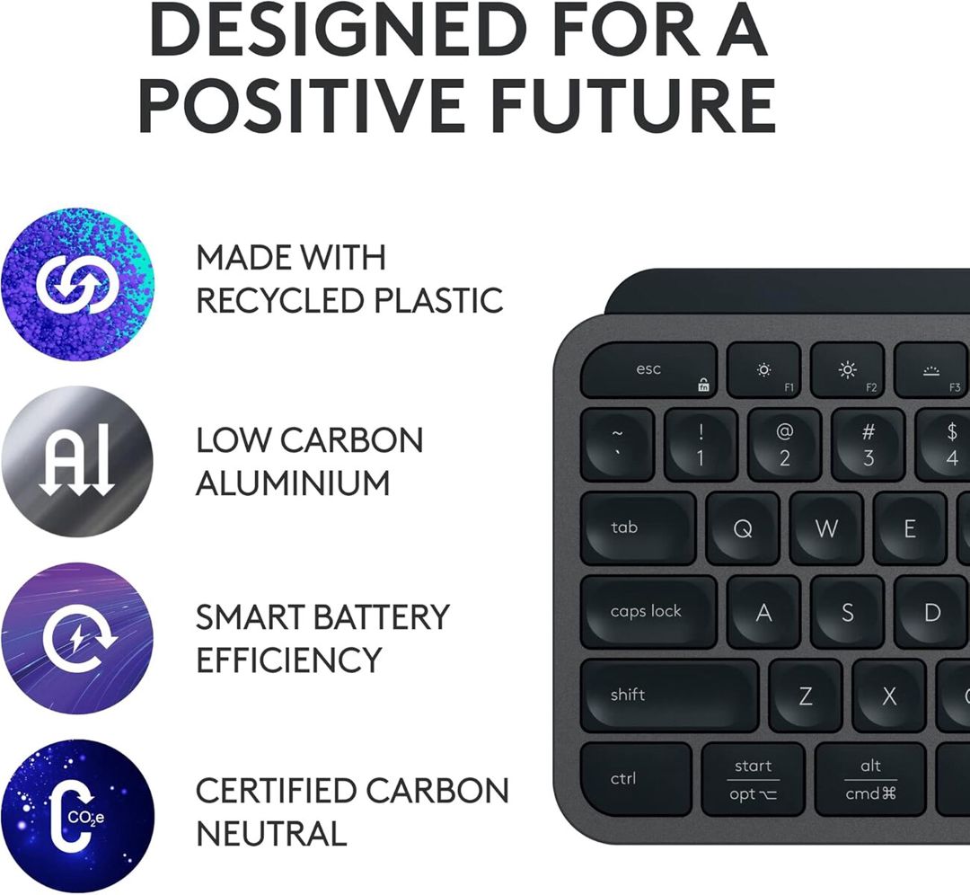 Logitech MX Keys S Wireless Keyboard (graphite) — Elektronika, Bakı (12)