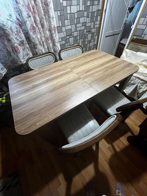 Embawood istehsalı yemək dəsti – masa + 4 oturacaq - Model: 4598 — Bakı