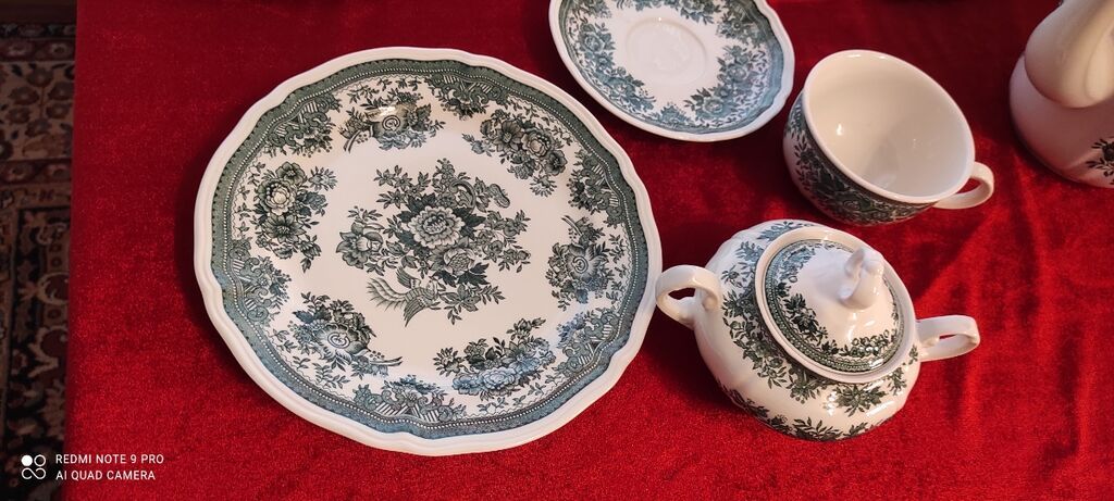 Çay dəsti, rəng - Yaşıl, Farfor, Villeroy & Boch, Almaniya — Mallar, Bakı (5)