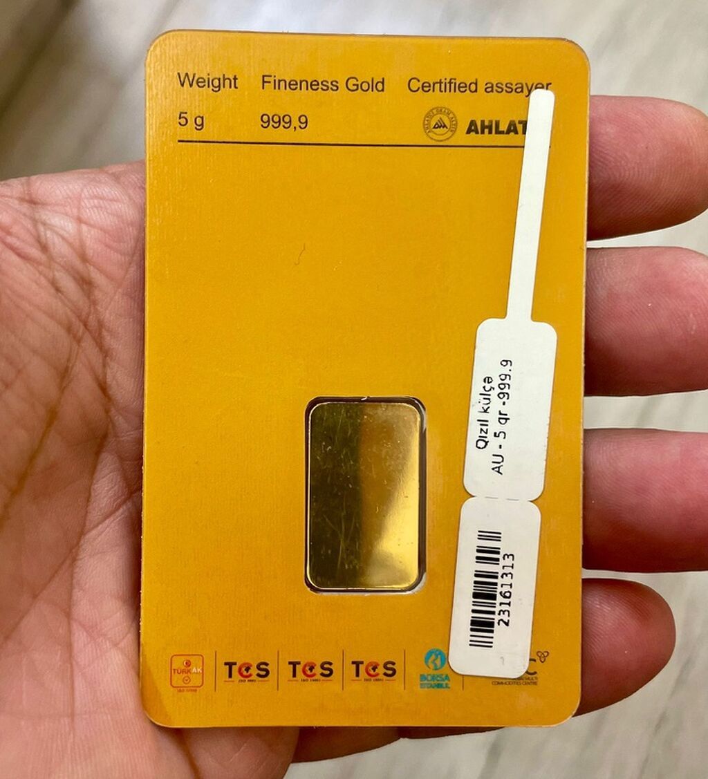 AzərGold 5 qramlıq, 999 prob, qızıl külçə. Qiymət Sondur. Azer Qold — Aksesuarlar, Bakı (2)