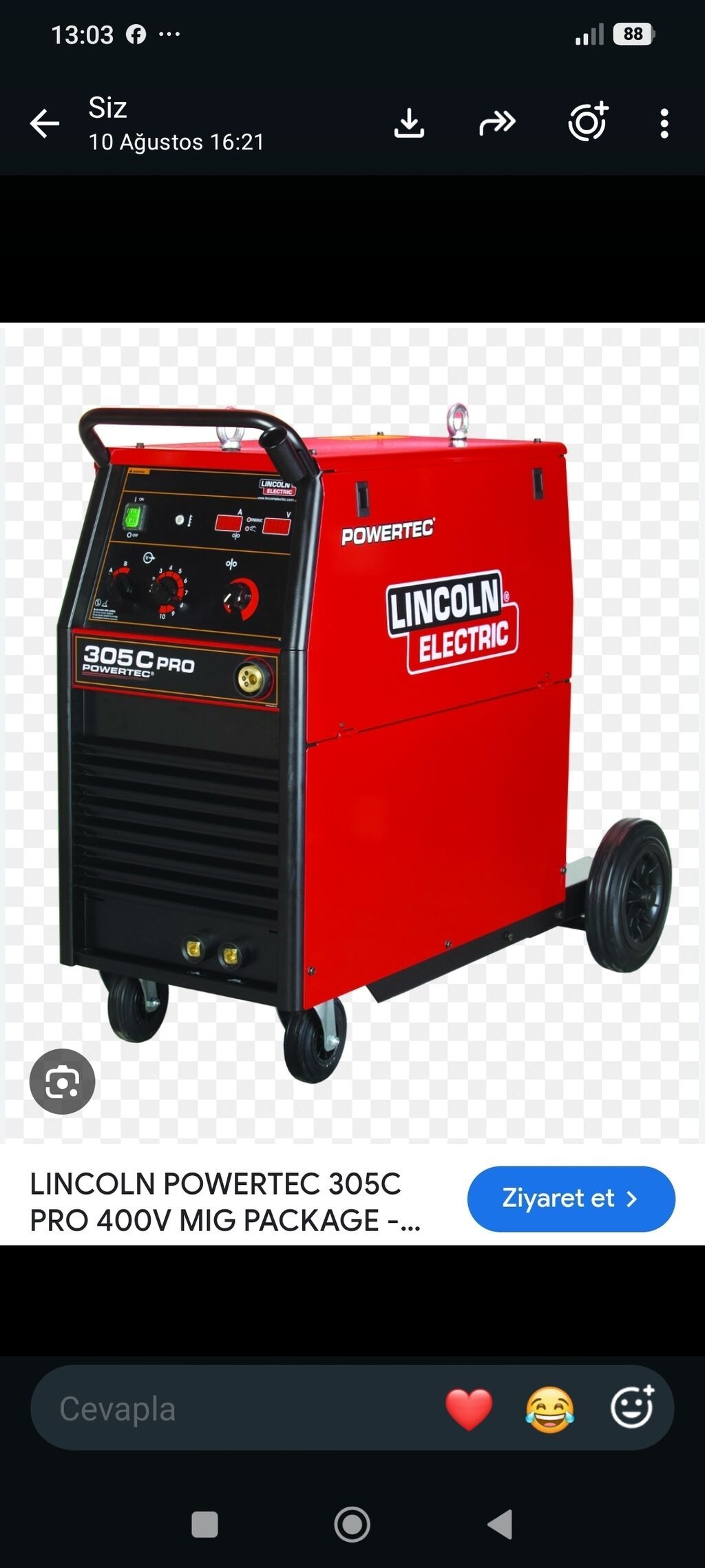 Lincoln Electric Powertec 305C – Satılır Qiymət: 700 AZN Peşəkar — Alətlər, Digah (2)