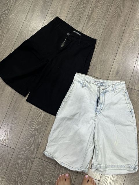 1,2 defe geyinilib. Unisex denim şortlar – 2 rəng - Modellər: dizə — Bakı