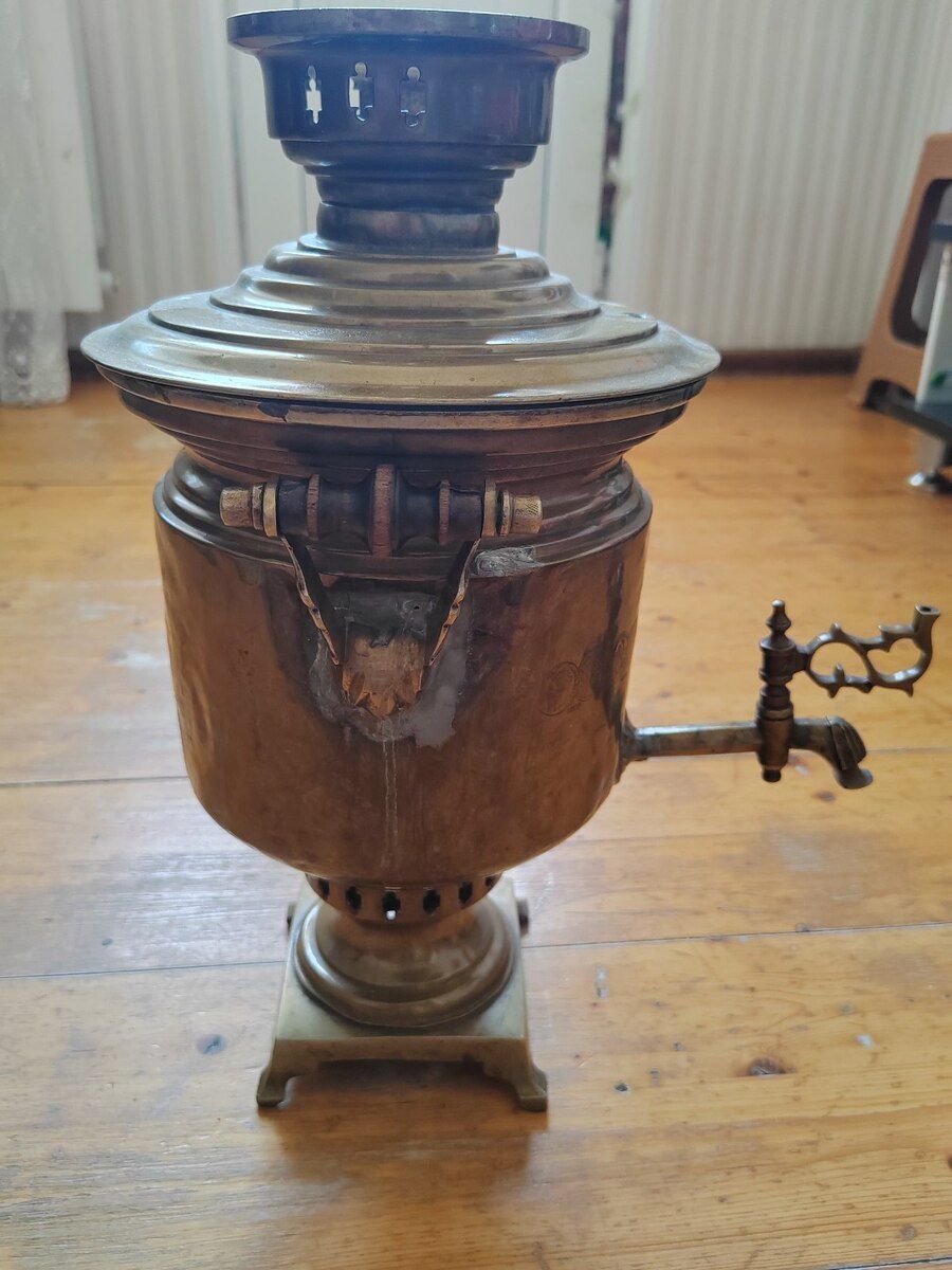 Möhürlü latun samovar — Ev texnikası, Bakı (6)