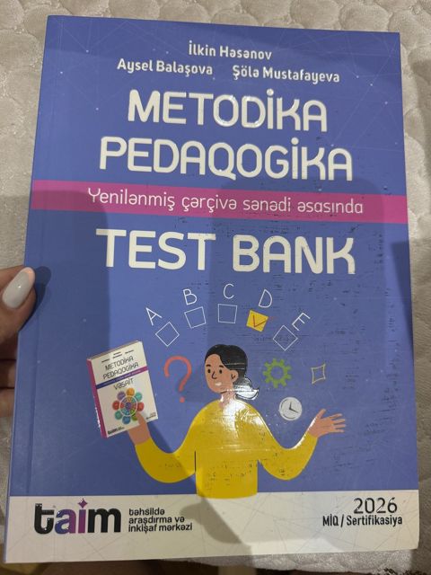 Metodika ve pedaqogika test bankı — Bakı