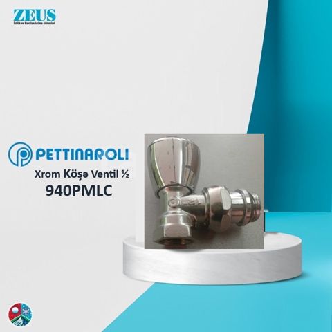 Pettinaroli Xrom 15 Köşə Ventil 940PMLC