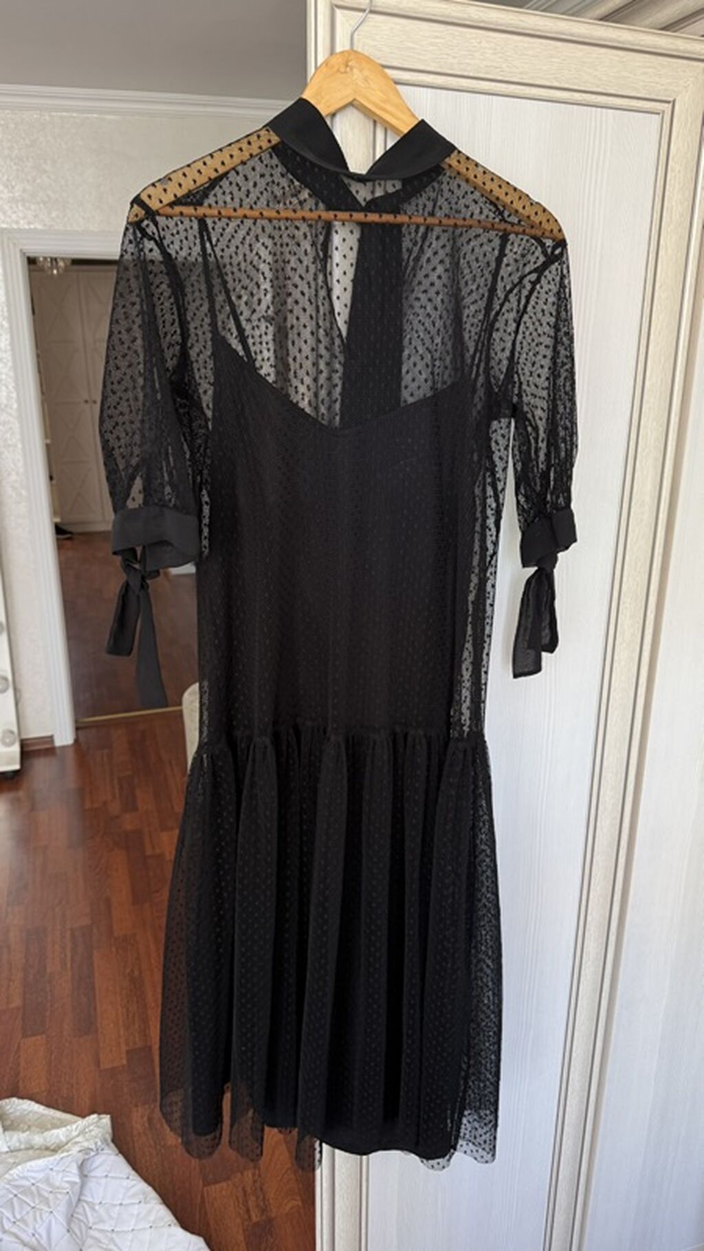 Zara Qara şifon don Razmer M - Model: zərif, şəffaf üst qatlı, xırda — Şəxsi əşyalar, Bakı