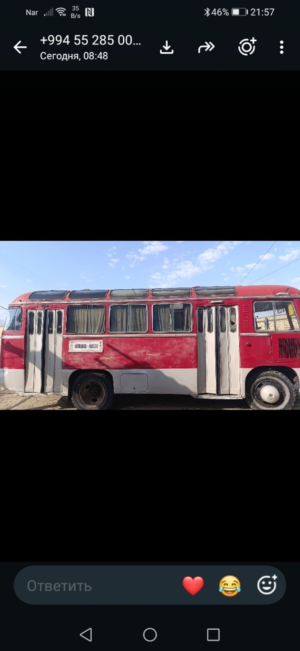 Şəhərdaxili sərnişindaşıma və ya retro layihələr üçün avtobus — Avto, Bakı (4)