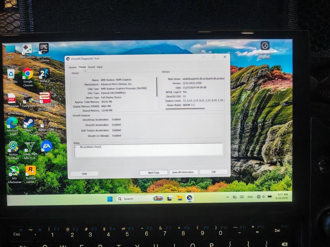 GPD Win 4 Ryzen 7 8840U / 32GB RAM / 2TB SSD / Windows Gaming PC — Elektronika, Bakı (3)