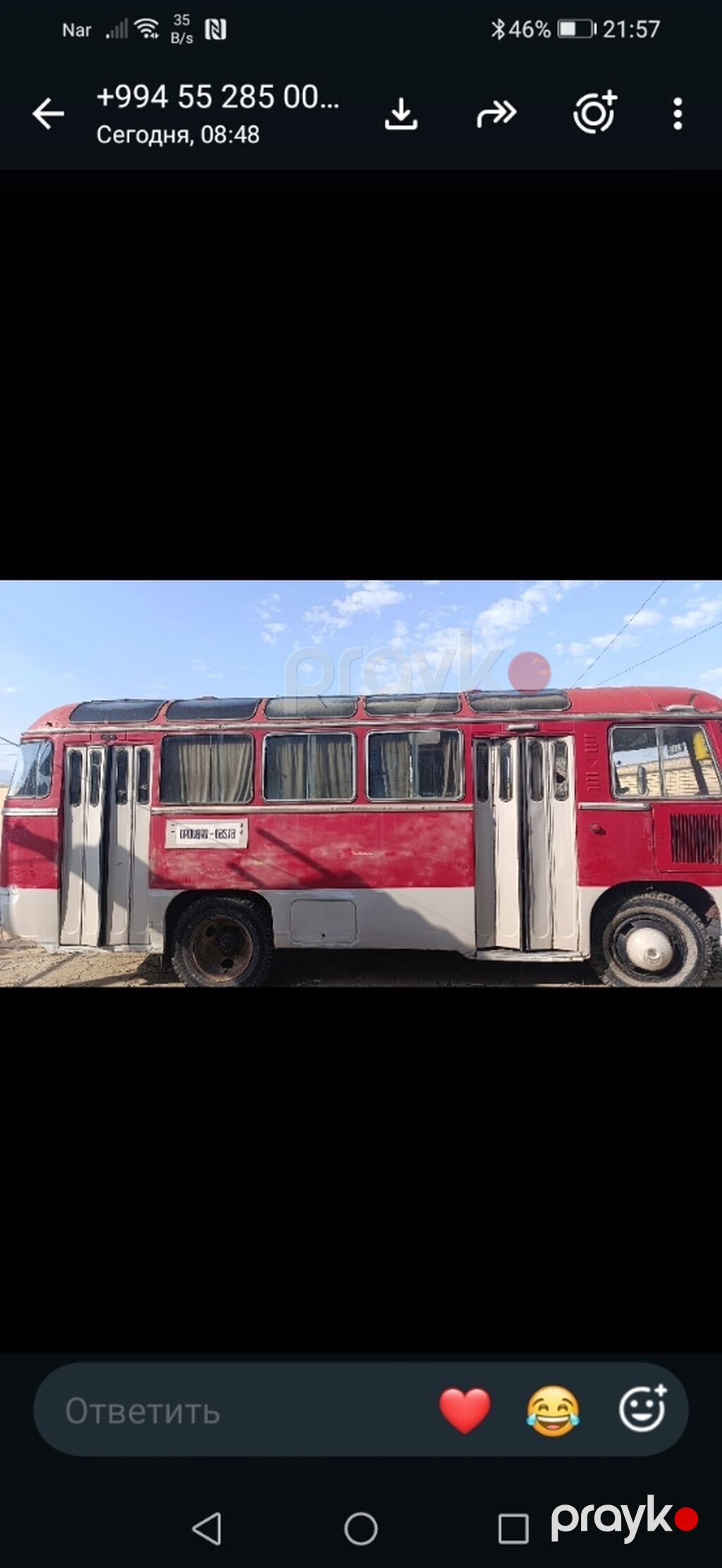 Şəhərdaxili sərnişindaşıma və ya retro layihələr üçün avtobus 69-BB-219 — Avto, Bakı (4)