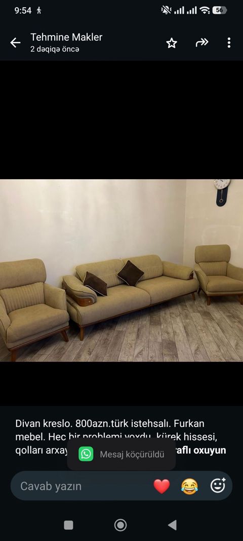 Divan kreslo. 800azn.türk istehsalı. Furkan mebel. Hec bir problemi — Bakı
