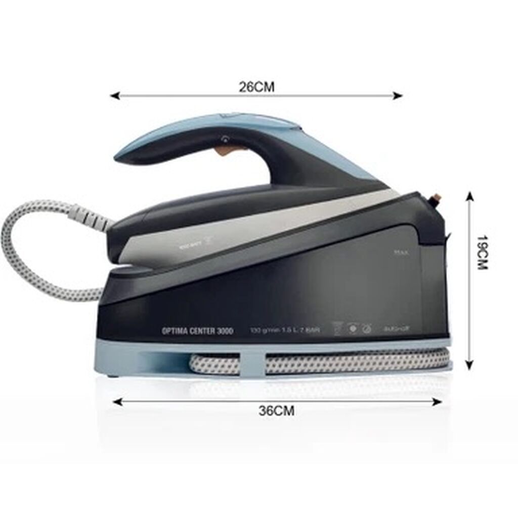 RAF R.1242 Electric Steam Iron – Optima Center 3000 buxarlı ütü — Elektronika, Digah (4)