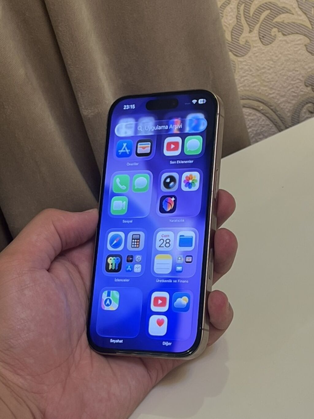 IPhone 16 Pro, 128 GB, Desert Titanium, Face ID — Apple iPhone, Gəncə (3)