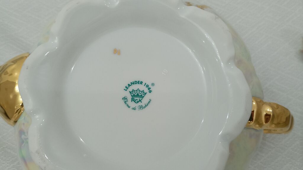 Çay dəsti, rəng - Ağ, Farfor, Bohemia, Çexiya — Mallar, Bakı (2)