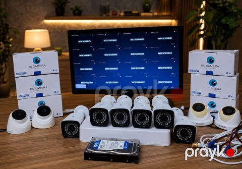Təhlükəsizlik kamera sistemi dəsti - Monitor: 20" ekran - DVR — Bakı