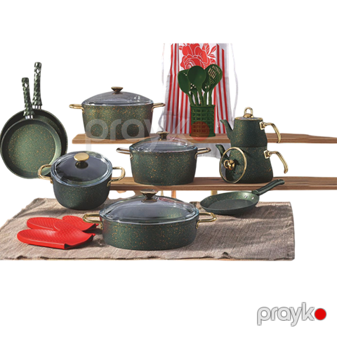 Bonera vogue ındıksıon 24 parca yashıl — Bakı