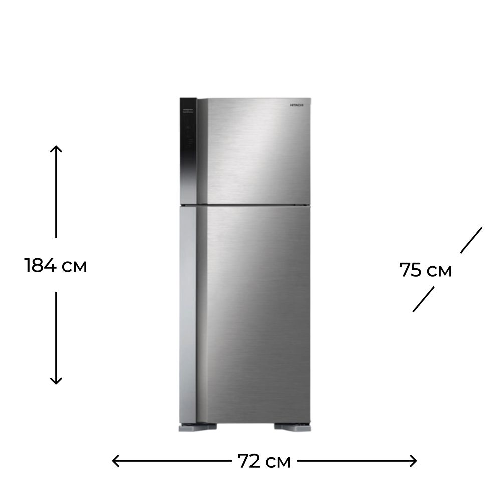 Soyuducu Hitachi R-V540PUC7 BSL — Soyuducular, Bakı (3)
