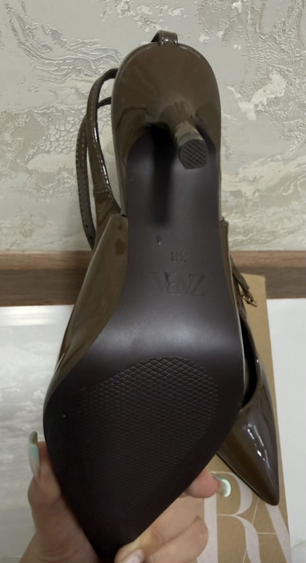 Tuflilər, Zara, Ölçü: 38, rəng - Qəhvəyi, Yeni — Şəxsi əşyalar, Bakı (7)