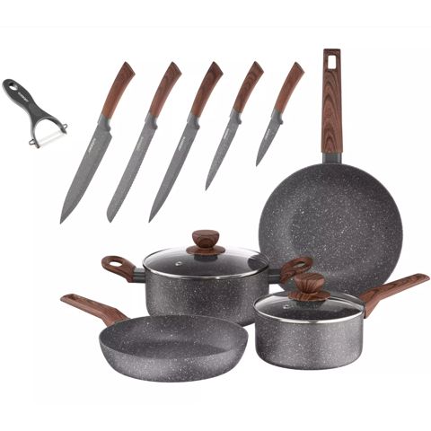 Qazan dəsti Ardesto Midori 12 parça AR1912CGS — Bakı