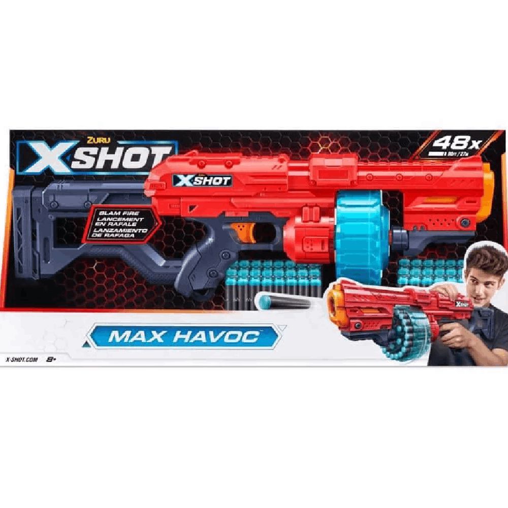 Zuru 2022-S001 X-Shot Excel-Max Havoc(48DART) 193052040367 — Mallar, Bakı (3)