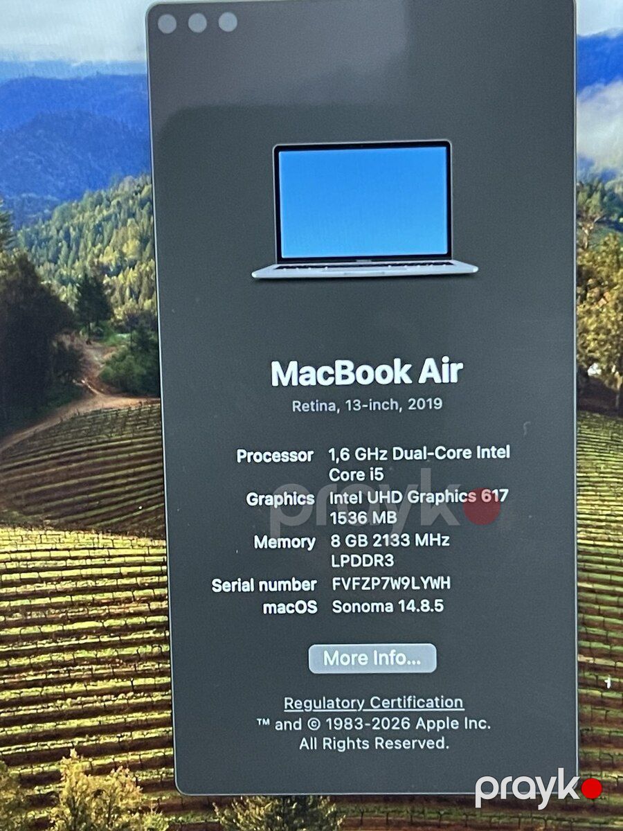 Apple MacBook Air 8GB RAM 256GB SSD — Noutbuklar, Bakı (4)
