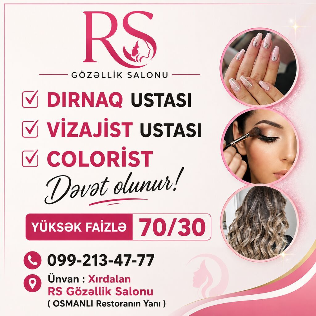 Qadın saç ustaları Balyaj — Xidmətlər, Xırdalan