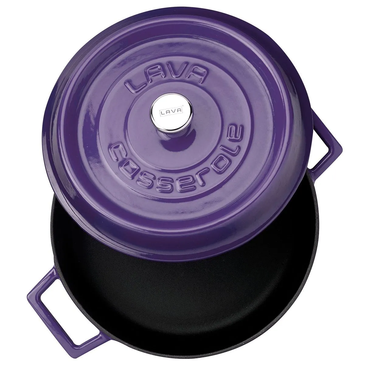 Qazan Lava Multi-Purpose 28 sm Aubergine (LV Y ST 28 PR K2 P) — Bakı