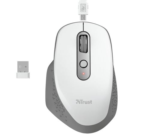 Simsiz kompüter siçanı Trust Ozaa Rechargeable Mouse Whıte (24035) — Bakı