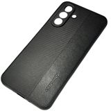 Samsung Galaxy A36 case Leather Carbon Vertical Black — Cases
