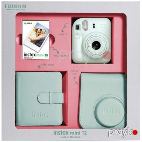 Fujifilm Instax Mini 12 Mint Green Bundle Box — Bakı