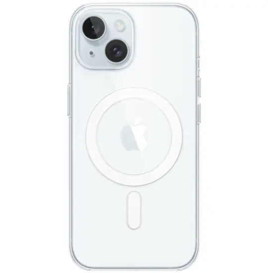 Apple Iphone 15 case Silicone Case with MagSafe MXRK3ZM Clear — Bakı