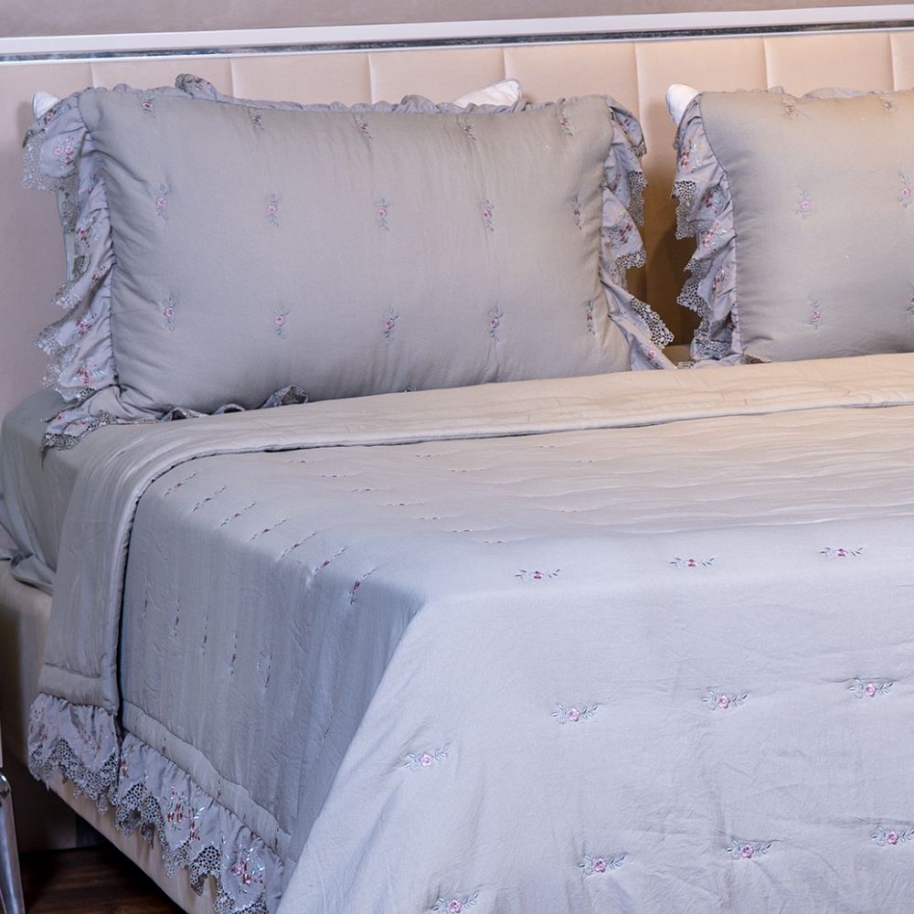 Yataq örtüyü Cehizçi Laura Grand C-11 Boz — Tekstil, Bakı (3)