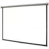 Electrical Screen (96x96) 240 x 240 sm,(Tubular Motor)White Matt Support With Switch/Remote Control — Projection screens