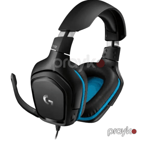 Logitech G432 Leatherette Gaming Black&Blue — Bakı