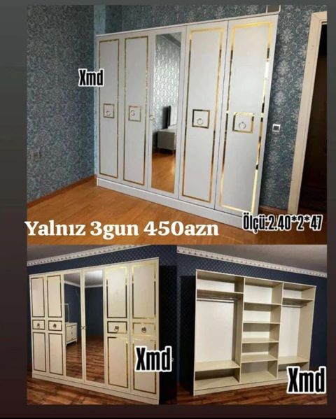 Düz dolab, Yataq otağı üçün, Paltar üçün — Bakı