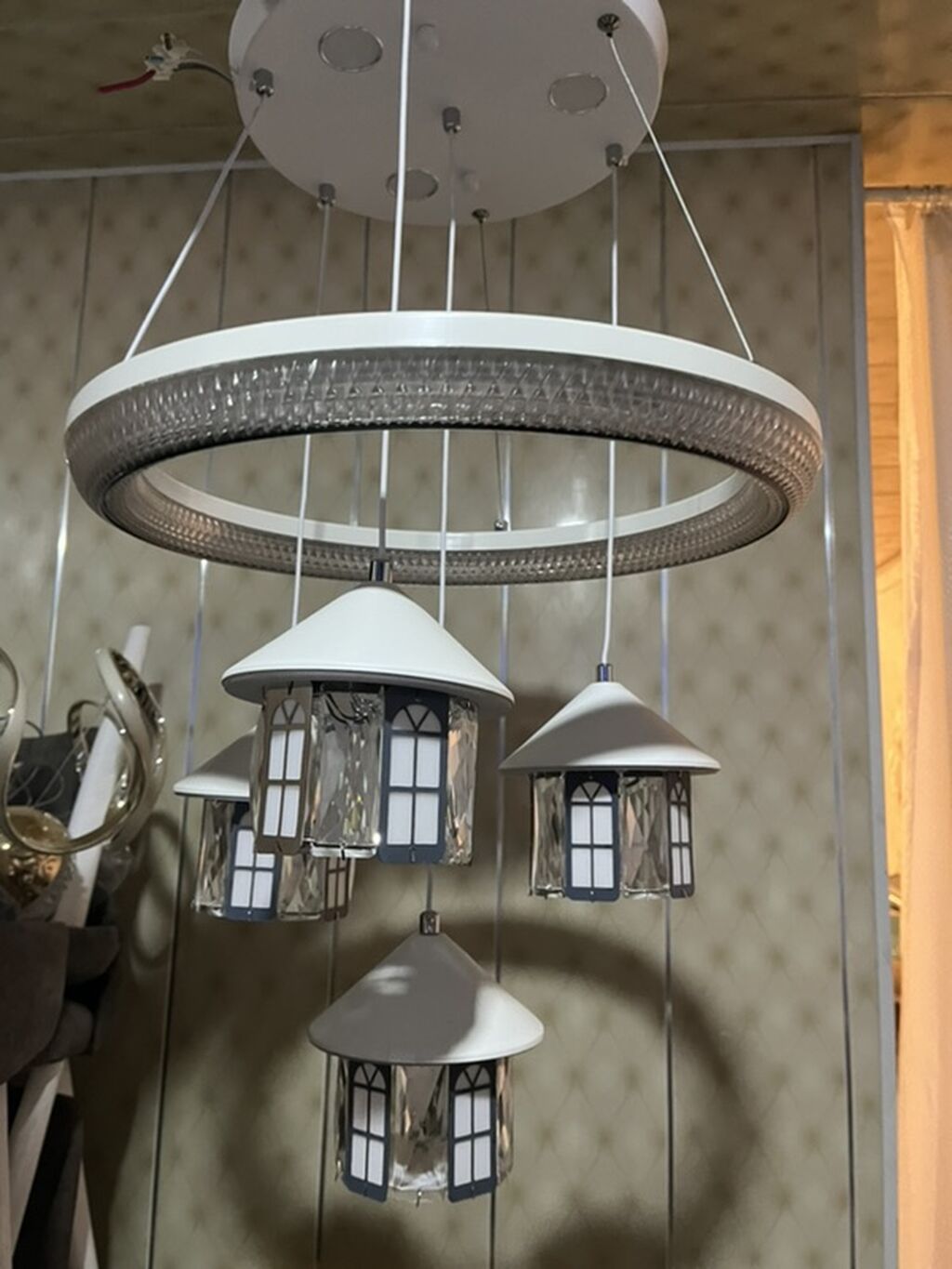 Led Çılçıraq, 4 və daha çox lampa, Metal — İşıqlandırma, Novxanı (2)