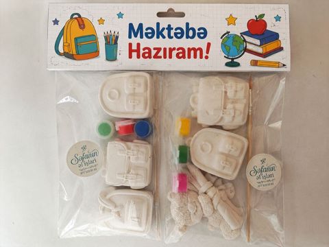Məktəbə Hazıram boyama dəsti - Uşaqlar üçün yaradıcılıq dəsti — Digah