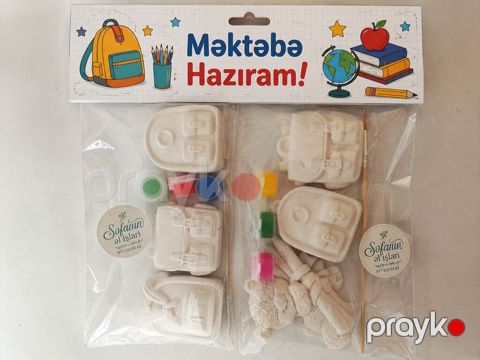 Məktəbə Hazıram boyama dəsti - Uşaqlar üçün yaradıcılıq dəsti — Digah