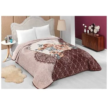 Yataq örtüyü Mink Solana 989 220x240 sm, Vizon (8699101287339) — Bakı