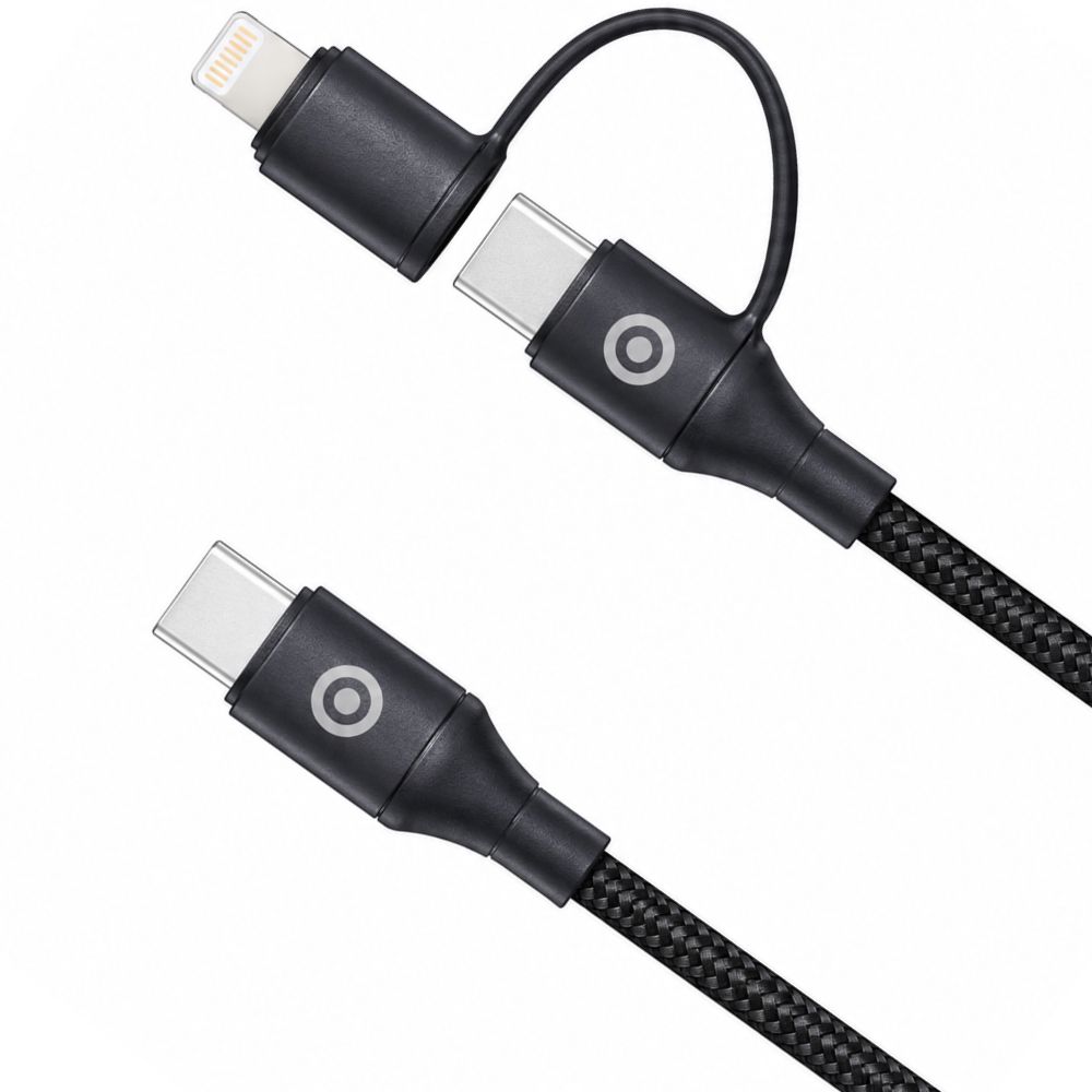 Naqil Euroacs EU-Z182 USB Type-C to USB Type-C / Lightning 1 m ACHRKA410108 Black — Mallar, Bakı (3)
