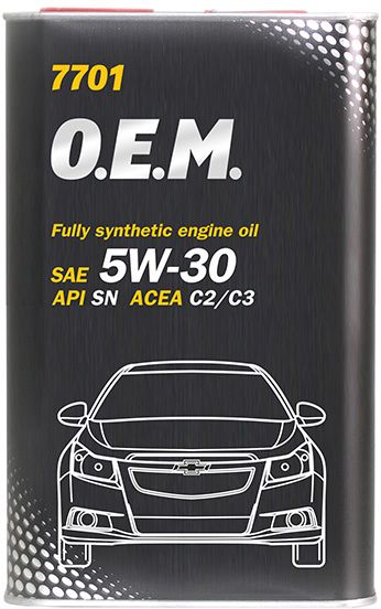 Mühərrik yağı Mannol 7701 O.E.M. For Chevrolet-Opel 5W-30 1L Metal — Bakı