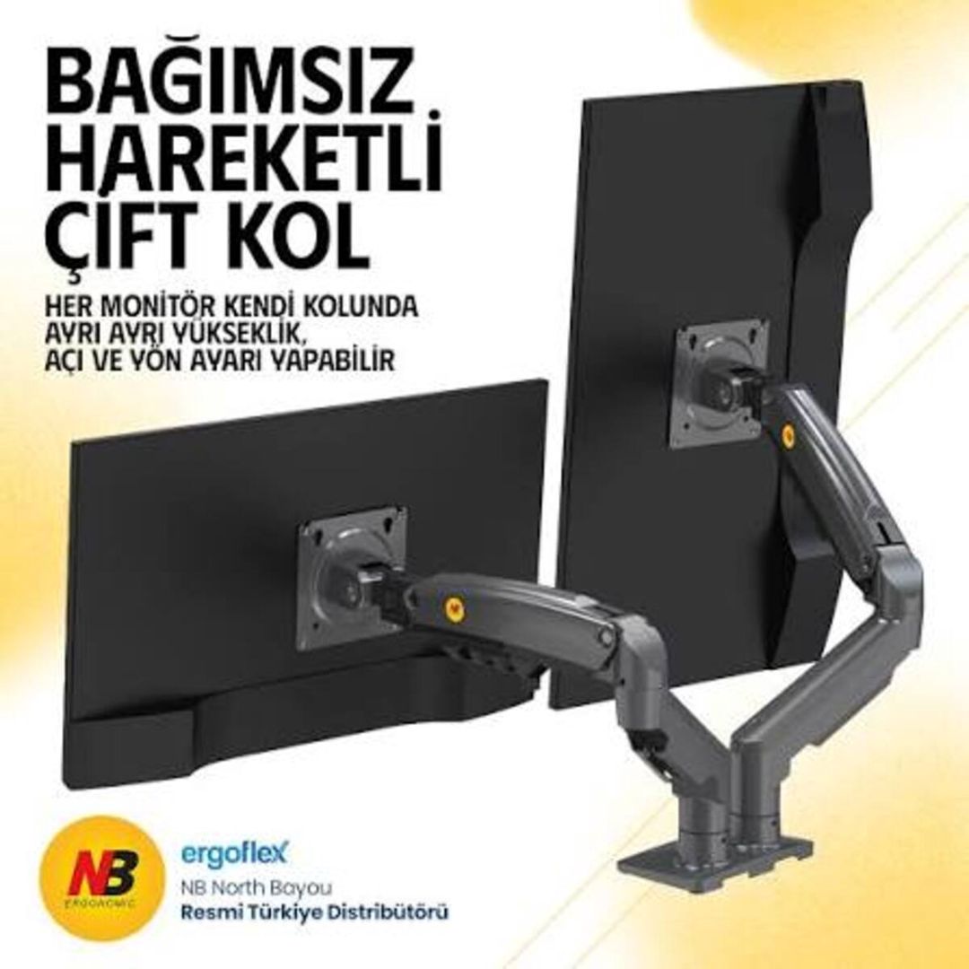NB F160 İki Qollu Monitor Kronşteyni — Elektronika, Bakı (3)