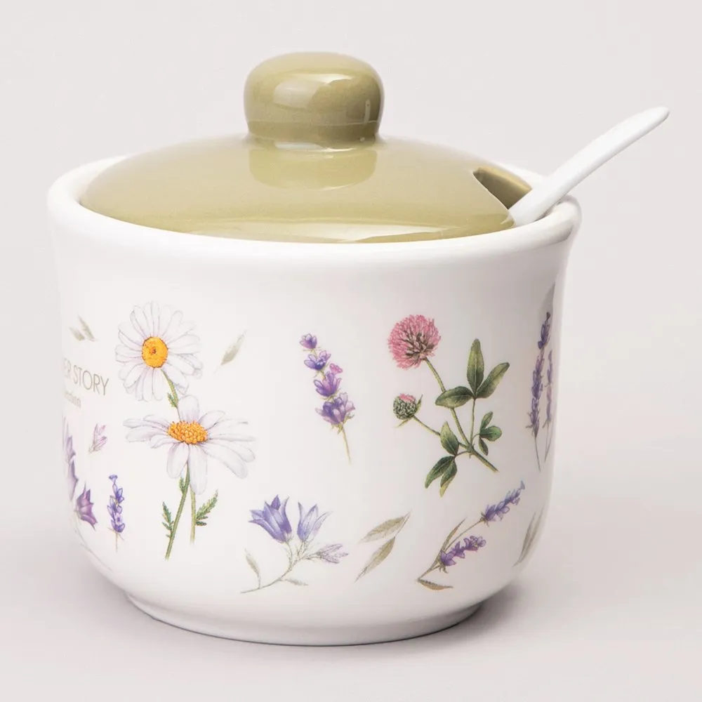 Şəkər qabı Agness 358-2186 Flower Story 10x9,5 sm 300 ml — Bakı