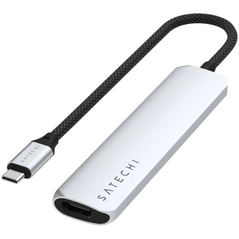 USB Hub Satechi 6in1 USB Type-C ST-P6SS Silver — Bakı