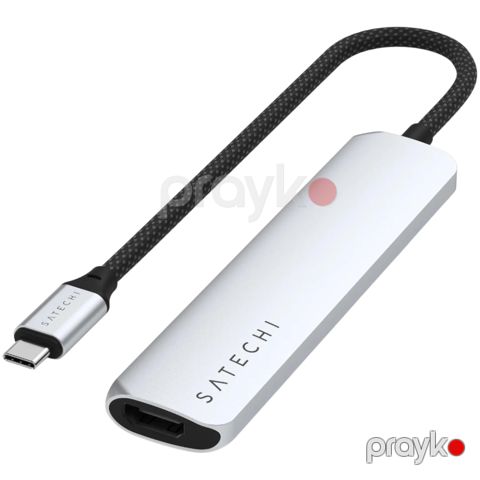 USB Hub Satechi 6in1 USB Type-C ST-P6SS Silver — Bakı