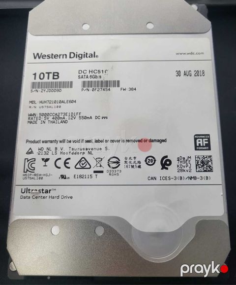 HDD Hgst/wd Ultrastar DC HC510 10TB Sata 6Gb/s 3.5" — Bakı