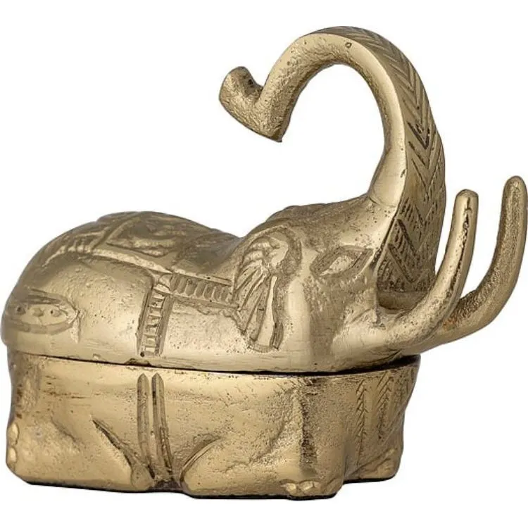 Zərgərlik qutusu Bloomingville Vinna Deco Aluminum Brass 11x9,5x5 sm — Bakı