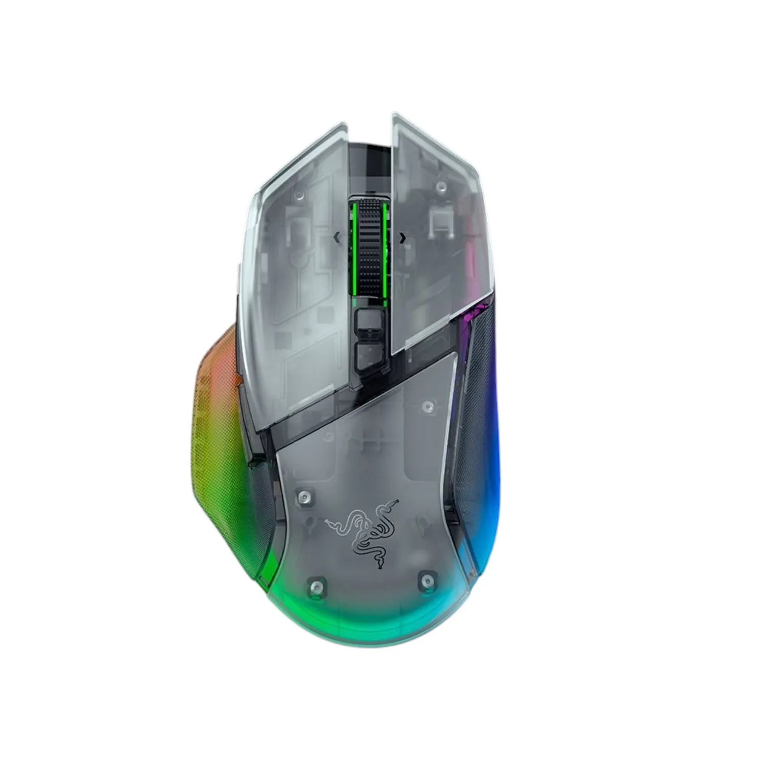 Oyun üçün simsiz və simli siçan Razer Mouse Basilisk V3 Pro 35K, RGB, Usb-a/wl/bt, Phantom White Ed.(RZ01-05240400-R3G1)